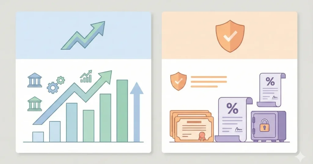 Equity vs debt investment comparison