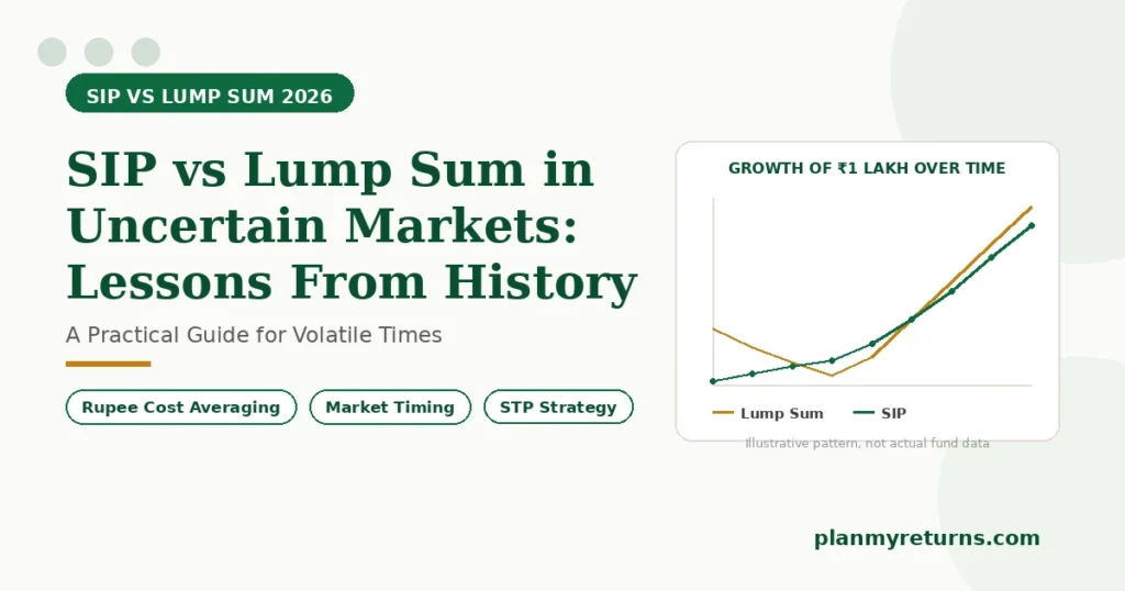 SIP vs lump sum investing growth comparison during uncertain markets