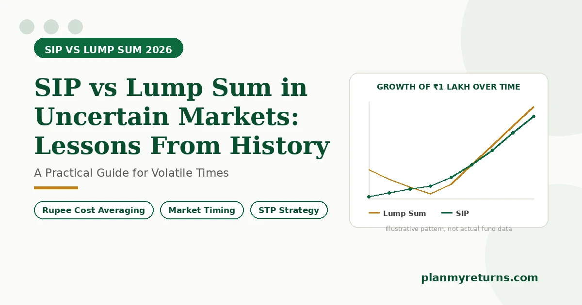 SIP vs lump sum investing growth comparison during uncertain markets
