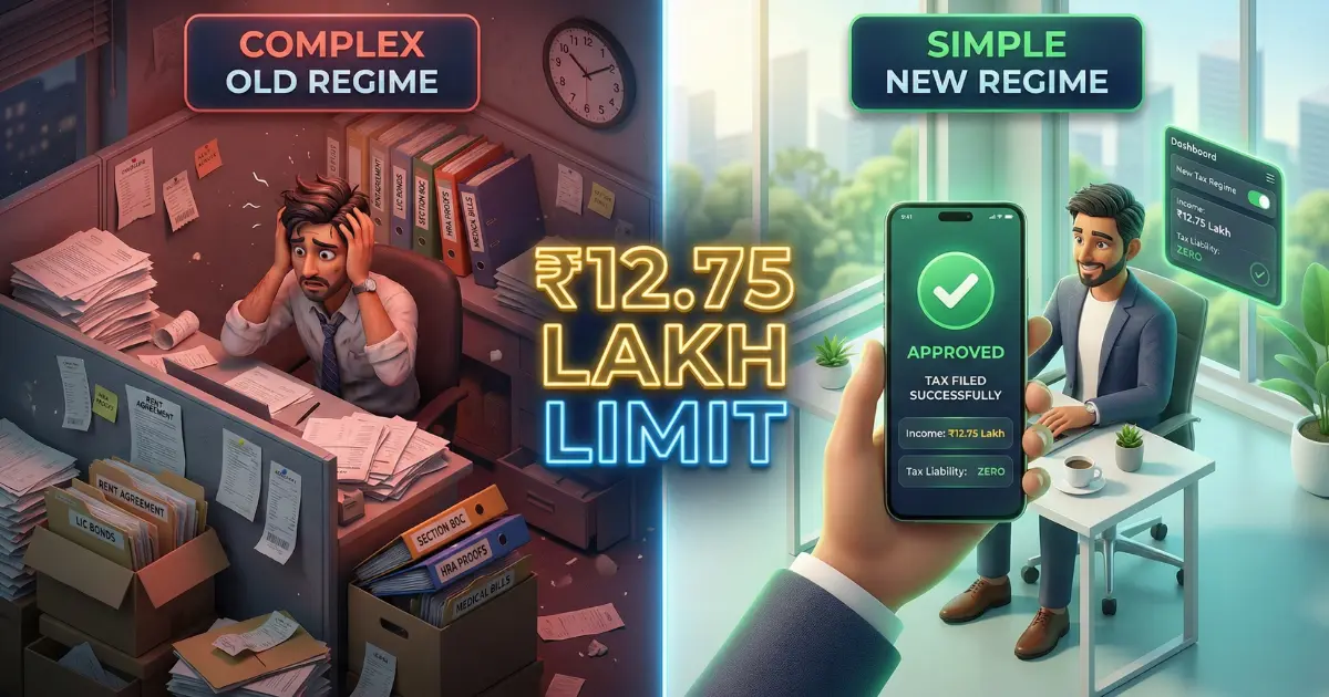 ₹12.75 lakh tax free limit
