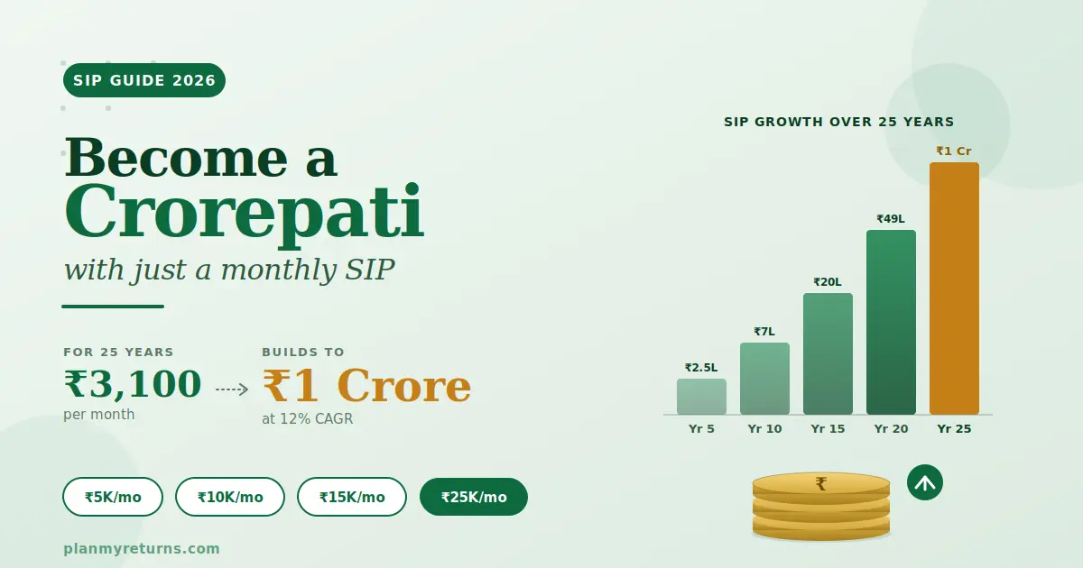 SIP for 1 crore India
