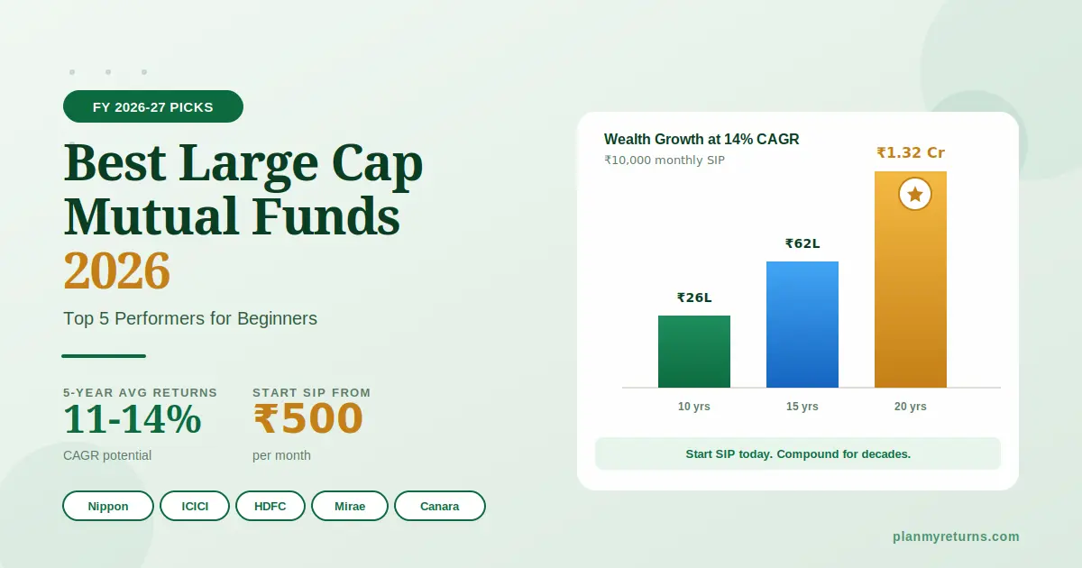 best large cap mutual funds 2026