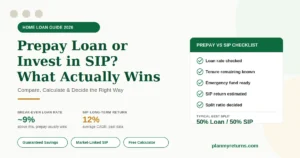 home loan prepayment vs sip