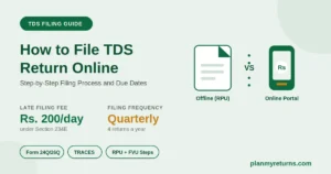 how to file TDS return online step by step